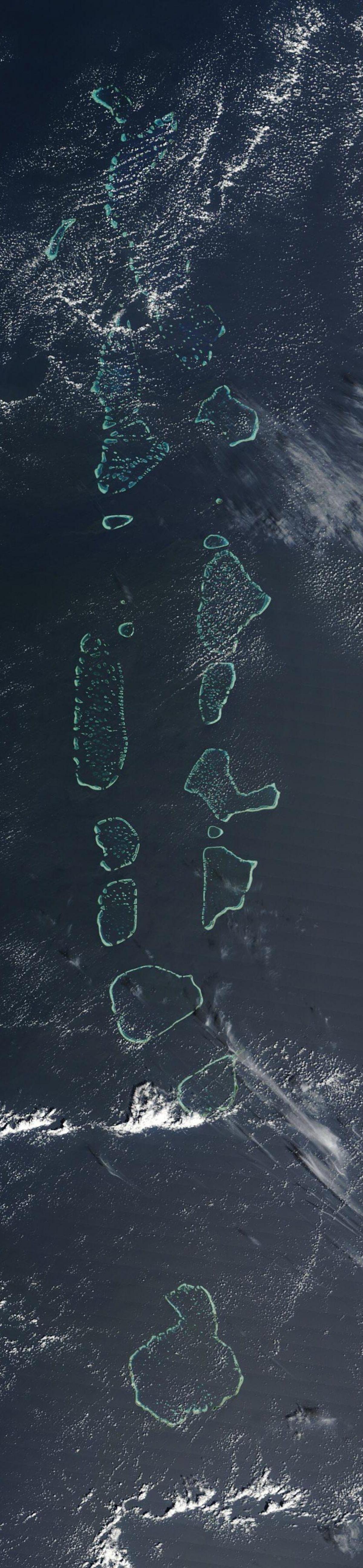 מפה של האיים המלדיביים לווין.