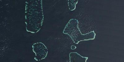 מפה של האיים המלדיביים לווין.