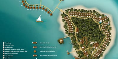 מפה של baros maldives
