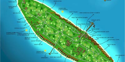 Vaadhoo איילנד, האיים המלדיביים מפה